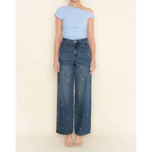 NEW FORE callista high waist wide leg jeans in blue